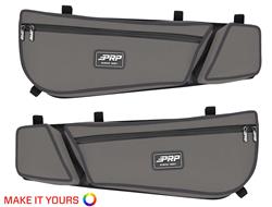 Powersports Cargo Carrier, Stock Door Bag and Knee Pad, Front, Driver/Passenger, Vinyl, Custom Order Colors, Can-Am, Pair