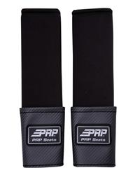 Seat Belt Components, Pad with Pocket, Black, Black Trim, Pair