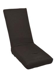 Seat Cushion, Bottom and Back Booster Cushion, Foam, Tweed Cover, Black, Each