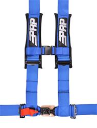 Racing Harnesses, H-Style, Latch, 4-Point, Nylon, Blue, 3 in. Belt Width, Roll Bar Mounting, Each