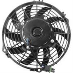 Cooling Fan Assembly, Single, Black Plastic Blades, Black Shroud, Kawasaki, Each