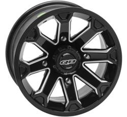 Quadboss Blitz gloss black machined wheels are precision-machined from high-quality aluminum. They deliver...