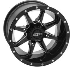 Quadboss Slicer gloss black machined wheels offer a winning combination of superior strength and great...