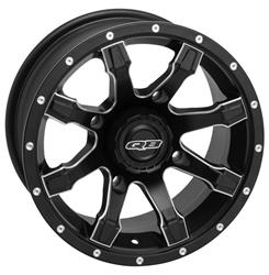 Quadboss Grinder matte black machined wheels bring a radical design with an impressive finish to dress...