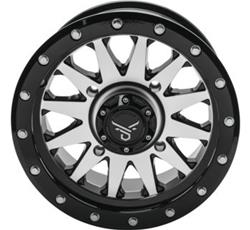 QuadBoss Wagon 14X7 4+3 4/156 Black Machined