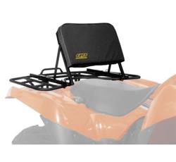 Seats, ATV Backrest, Steel, Black Powdercoated, Fixed Mount, Each