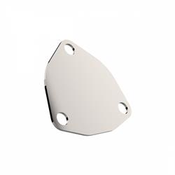 Exhaust Cutout Cover, Stainless Steel, Natural, 2.5 in. Diameter, 3-bolt, Each