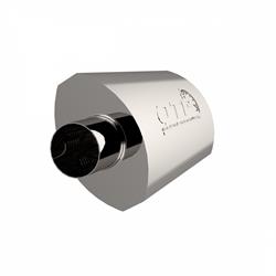 Muffler, AR3, 2 1/2 in. Inlet/2 1/2 in. Outlet, Stainless Steel, Natural, Each