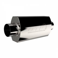 Muffler, AR3, 3 1/2 in. Inlet/3 1/2 in. Outlet, Stainless Steel, Natural, Each