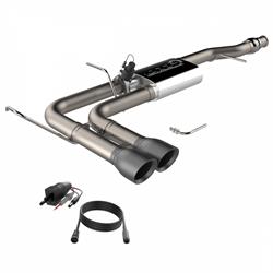 Exhaust System, Cat-back, Stainless Steel, Black Tip, Chevy, GMC, Kit