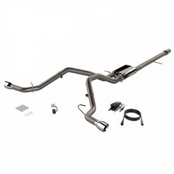 Exhaust System, Screamer, Cat-back, Stainless Steel, Polished Tips, Chevrolet, Silverado, Kit