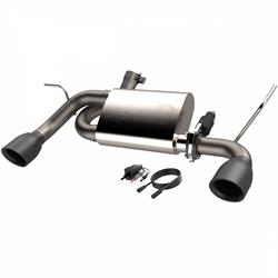 Exhaust System, Screamer, Axle-back, Stainless Steel, Black Tip, Jeep, Kit