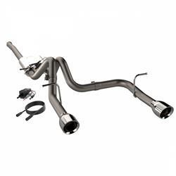 Exhaust System, Cat-back, Stainless Steel, Polished Tip, Jeep, JLU, Kit