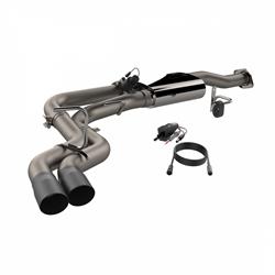 Exhaust System,2015-2018 F150 CC/SB, EC/SB 145" WB Catback W/ Black Tips