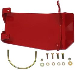 Skid Plate, Rear Differential Location, Dana 44, Bolt-on, Steel, Red Powdercoated, Jeep, Each