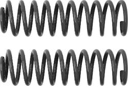 Coil Springs, Performance Lift Coil Springs, Rear, Lifted, 3.50 in. Rear Raised Amount, Black, Jeep, Pair