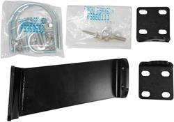 Steering Stabilizer Bracket, Steel, Black Powdercoated, Ford, Kit