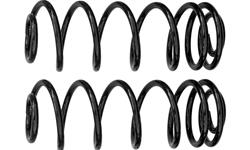 Coil Springs, Performance Lift Coil Springs, Rear, Lifted, 4.00 in. Rear Raised Amount, Black, Jeep, Pair