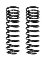 Coil Springs, 2.0 in. Lift, Black Powdercoated, Front, Jeep, Pair