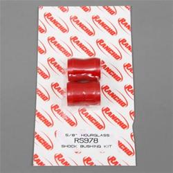 Shock Bushings, Hourglass Eye, Polyurethane, Red, 0.625 in. I.D., Pair