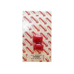 Shock Bushings, Straight Eye, Polyurethane, Red, 0.625 in. I.D., Pair