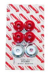 Shock Bushings, Polyurethane, Red, Pair