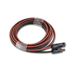 Solar Connector, MC4 to Bare-Wire, Female, Male, Two Wire, Black/Red, 11 awg, 5m, 16.4 ft., Each