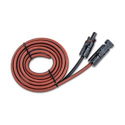 Solar Connector, MC4 to Bare-Wire, Female, Male, Two Wire, Black/Red, 11 awg, 1.5m, 4.9 ft., Each