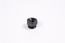 Fitting, Adapter, AN ORB to NPT, Straight, Aluminum, Black Anodized, -8 AN, 1/8 in. NPT, Each