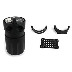 Air Oil Separator-Return Dual, PCV, Crankcase, 7 oz. Capacity, -6 AN, Billet Aluminum, Black, Honda, S2000, Kit