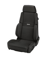 Seat, Orthoped, Reclining Bucket, Electric, Black, Leather, Gray Logo, Driver Side, Each