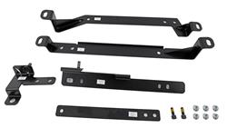 Seat Bracket, Fixed Mount Style, Steel, Black Powdercoated, Driver Side, Each