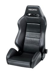 Racing Seat, Speed, 3/4 POINT Belt, Black Vinyl/Saturn Black Bolster, Black AM Vinyl Insert, Silver Logo