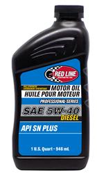 Engine Oil, Professional Series, 5W40, Synthetic, CK-4 API Rating, Diesel, 1 qt., Each