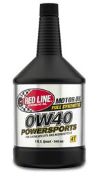 Engine Oil, Powersports, 0W40, Synthetic, 1 qt., Each