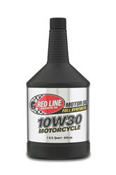 Engine Oil, High Performance Motorcycle, 10W30, Synthetic, 1 qt., Each