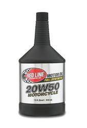 Engine Oil, High Performance Motorcycle, 20W50, Synthetic, 1 qt., Each