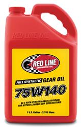 Gear Lube, GL-5, 75W140  Gear Oil, Synthetic, 1 Gallon, Set of 4
