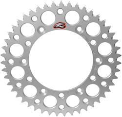 Sprocket, Rear, Aluminum, Silver Anodized, 47-Tooth, 520 Chain Size, Kawasaki, Suzuki, Each