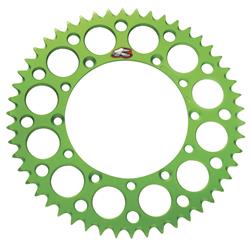 Sprocket, Ultralight, Rear, Aluminum, Green Anodized, 48-tooth, 520 Chain Size, Kawasaki, Each