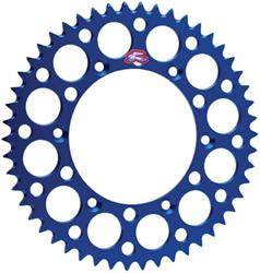 Sprocket, Rear, Aluminum, Blue Anodized, 49-Tooth, 520 Chain Size, for use on Honda®, Yamaha, Each