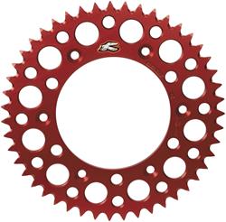 Sprocket, Rear, Aluminum, Red Anodized, 48-Tooth, 520 Chain Size, for use on Honda®, Each