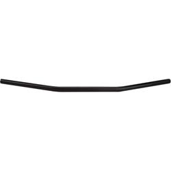 Handlebars, 7/8 in., Road Sport, Aluminum, Black Anodized, 0.875 in. Diameter, 28.500 in. Width, Each