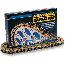 Drive Chain, R1 Works, 415 Size, 112-Links, 4,496 lbs./in. Tensile Strength, Gold/Black, Each