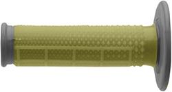 Grips, Tapered Dual Compound with Kevlar®, Thermo-plastic Elastomer, Gray/Yellow, Twist, 7/8 in., Pair