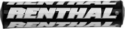 Handlebar Pad, Crossbar, SX, Foam, Vinyl Cover, Black, Renthal Logo, 10 in. Length, Each