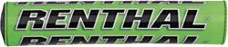 Handlebar Pad, Crossbar, Mini SX, Foam, Vinyl Cover, Green, Renthal Logo, 8.50 in. Length, Each