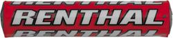 Handlebar Pad, Crossbar, Mini SX, Foam, Vinyl Cover, Red, Renthal Logo, 8.50 in. Length, Each