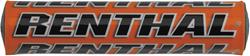 Handlebar Pad, Crossbar, Mini SX, Foam, Vinyl Cover, Orange, Renthal Logo, 8.50 in. Length, Each