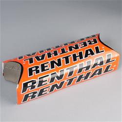 Handlebar Pad, Fatbar, Foam, Orange Vinyl Cover, Renthal Logo, 1 1/8 in. Bar Size, Each